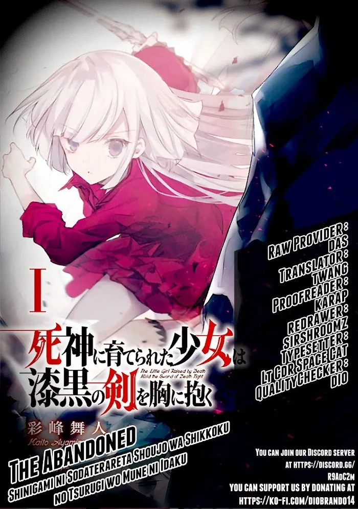 Shinigami ni Sodaterareta Shoujo wa Shikkoku no Tsurugi wo Mune ni Idaku Chapter 10 page 1 - 