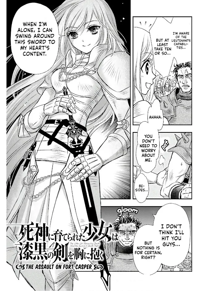 Shinigami ni Sodaterareta Shoujo wa Shikkoku no Tsurugi wo Mune ni Idaku Chapter 13 page 4 - 
