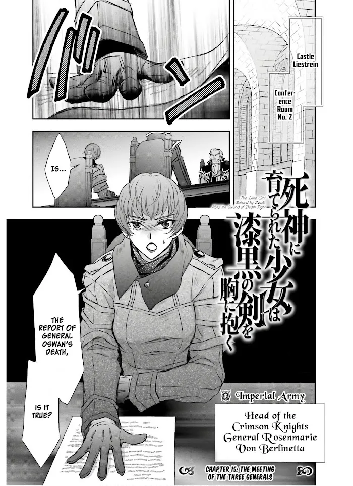 Shinigami ni Sodaterareta Shoujo wa Shikkoku no Tsurugi wo Mune ni Idaku Chapter 15 page 2 - 