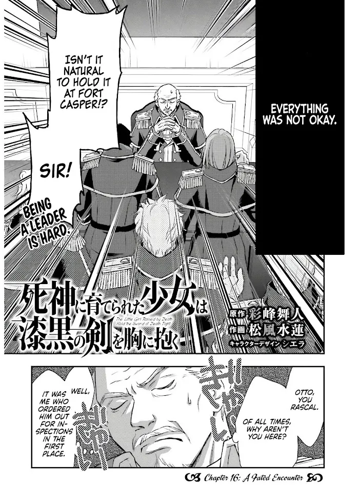 Shinigami ni Sodaterareta Shoujo wa Shikkoku no Tsurugi wo Mune ni Idaku Chapter 16 page 4 - 