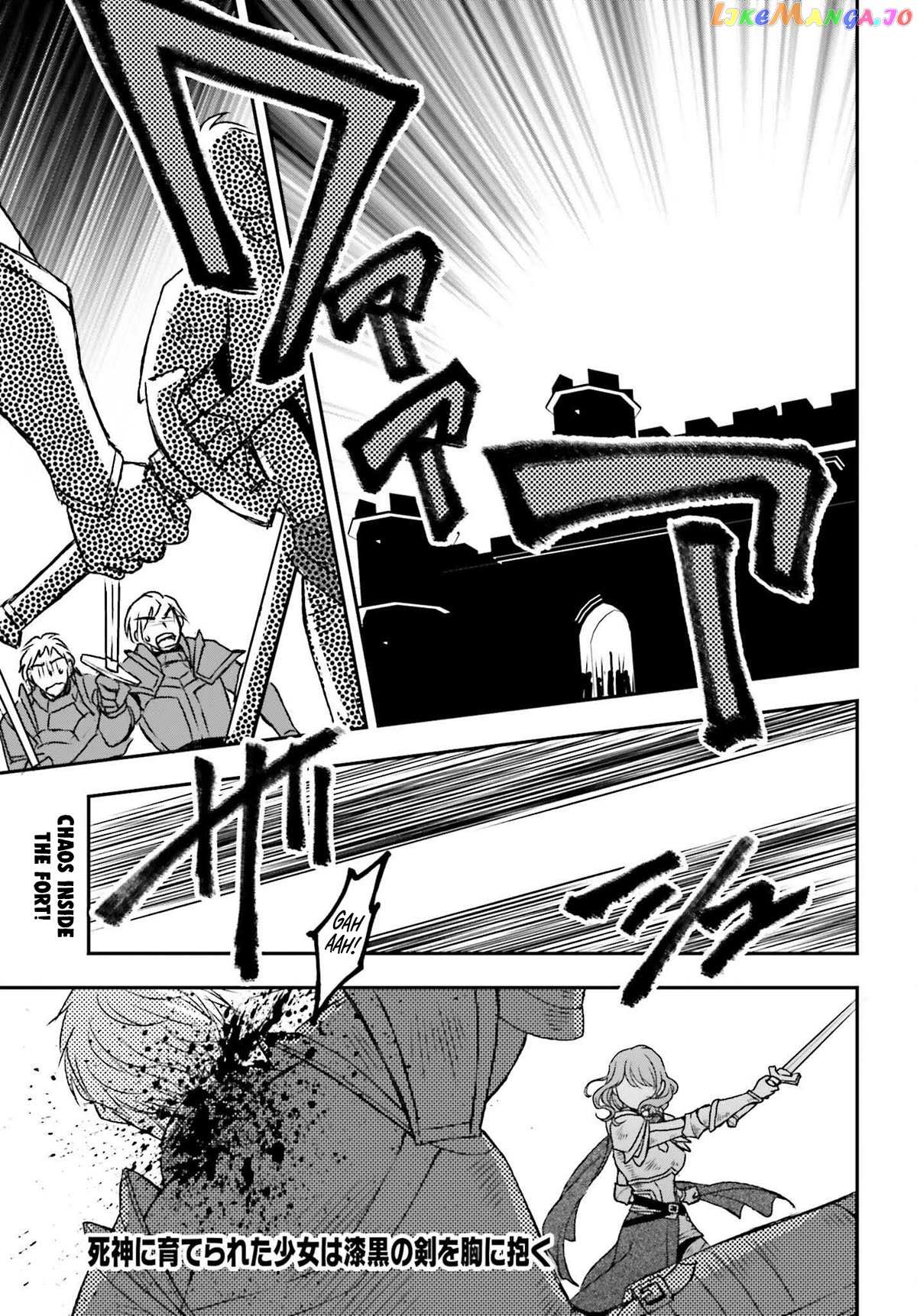 Shinigami ni Sodaterareta Shoujo wa Shikkoku no Tsurugi wo Mune ni Idaku Chapter 44 page 1 - 