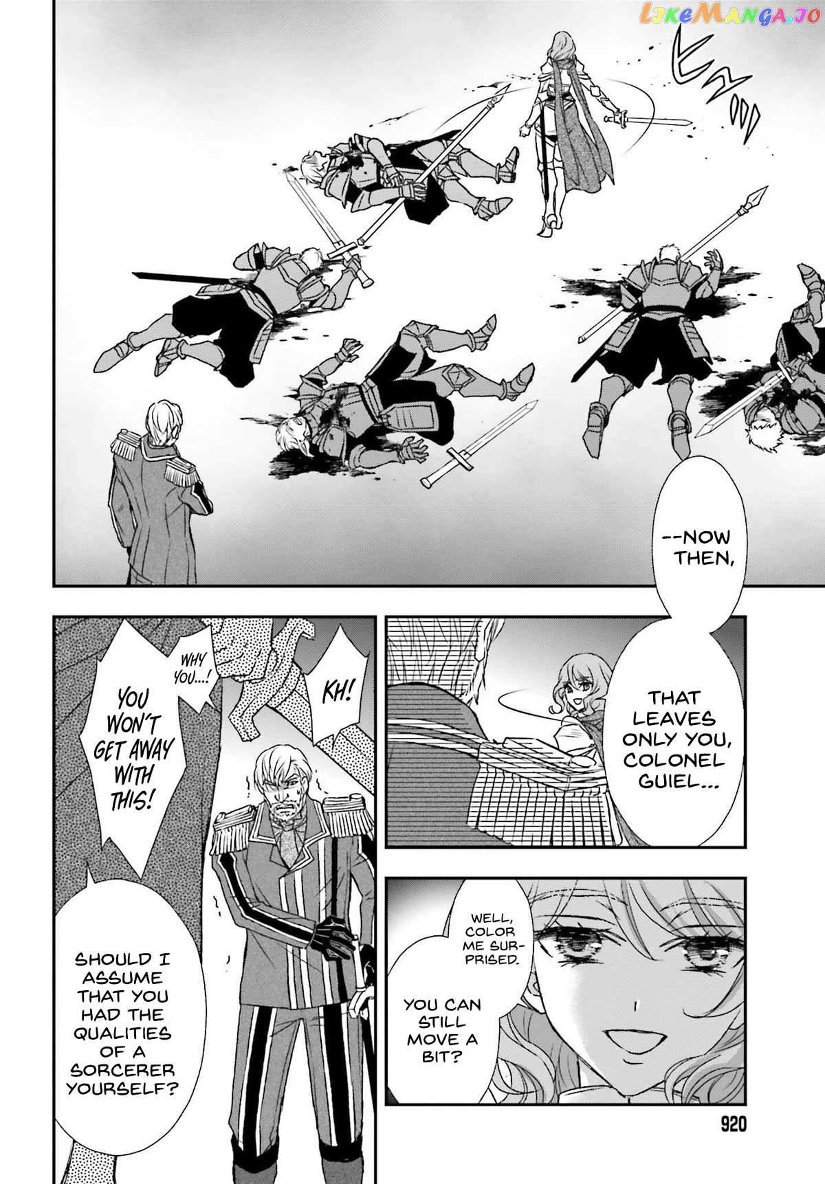 Shinigami ni Sodaterareta Shoujo wa Shikkoku no Tsurugi wo Mune ni Idaku Chapter 44 page 22 - 