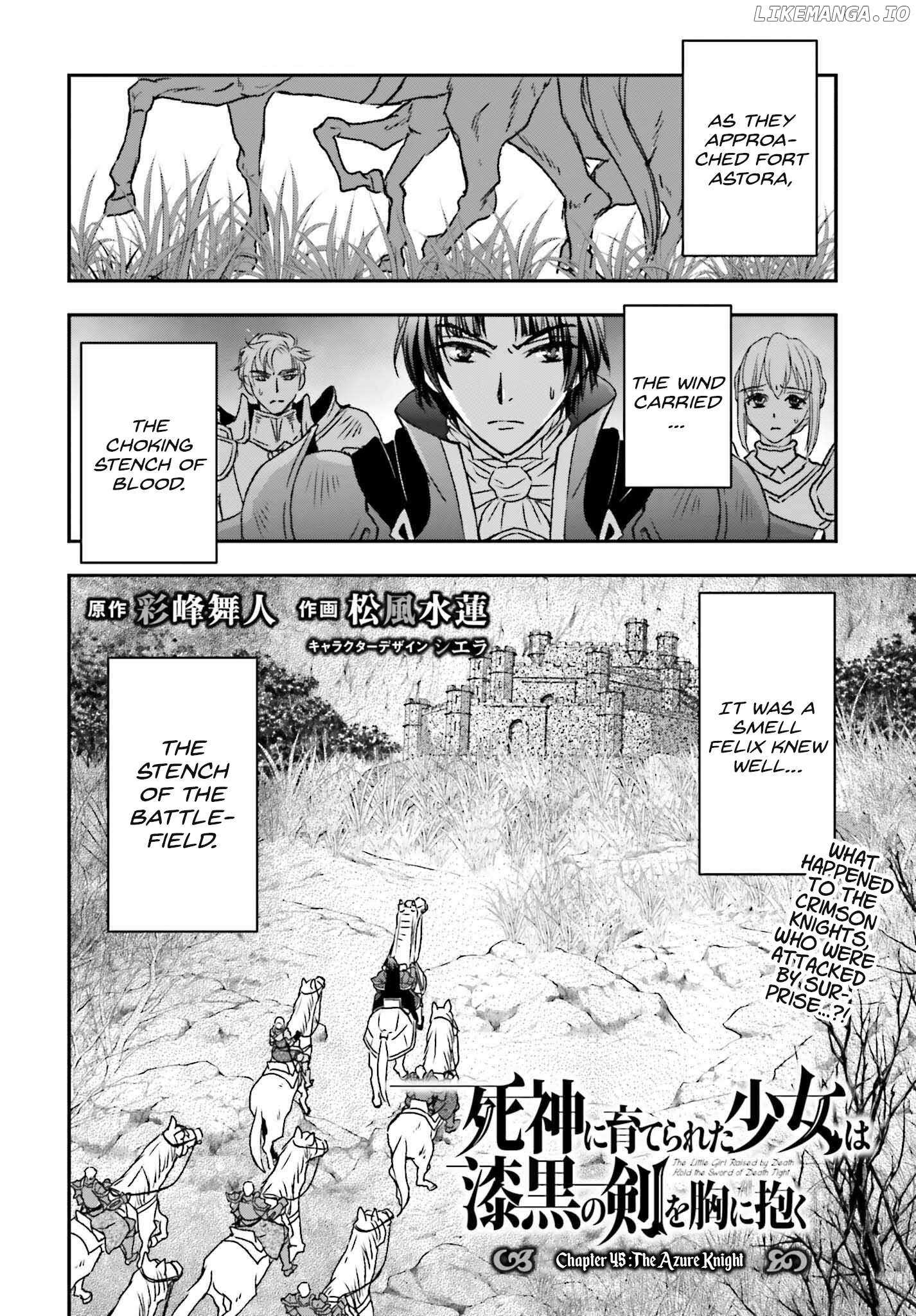 Shinigami ni Sodaterareta Shoujo wa Shikkoku no Tsurugi wo Mune ni Idaku Chapter 45 page 3 - 