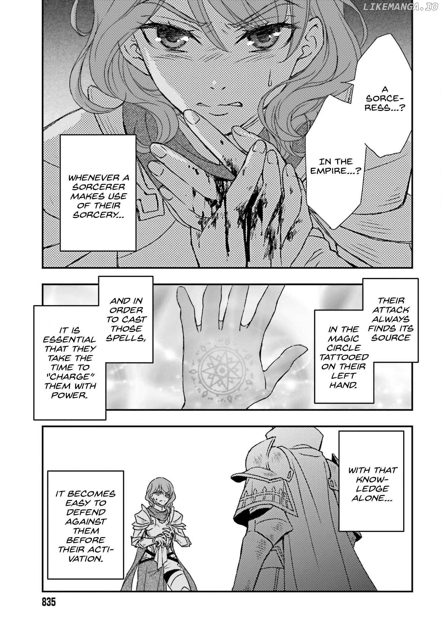 Shinigami ni Sodaterareta Shoujo wa Shikkoku no Tsurugi wo Mune ni Idaku Chapter 45 page 22 - 