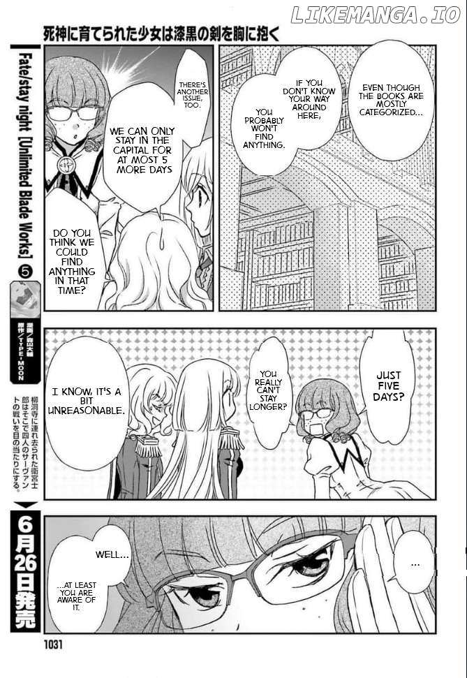 Shinigami ni Sodaterareta Shoujo wa Shikkoku no Tsurugi wo Mune ni Idaku Chapter 46 page 16 - 