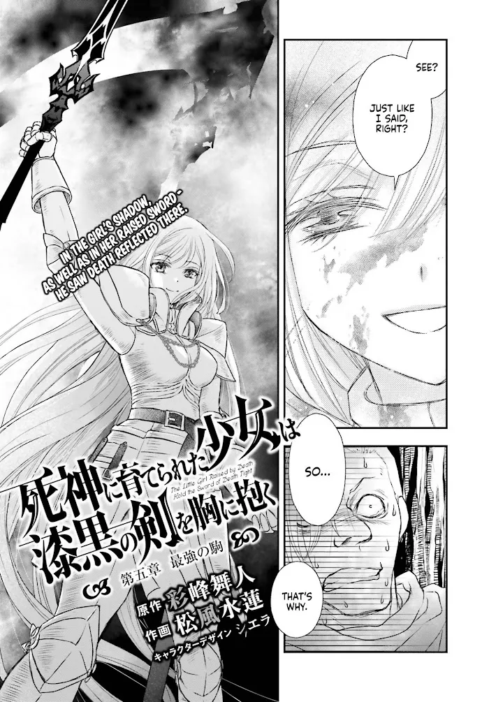 Shinigami ni Sodaterareta Shoujo wa Shikkoku no Tsurugi wo Mune ni Idaku Chapter 5 page 4 - 