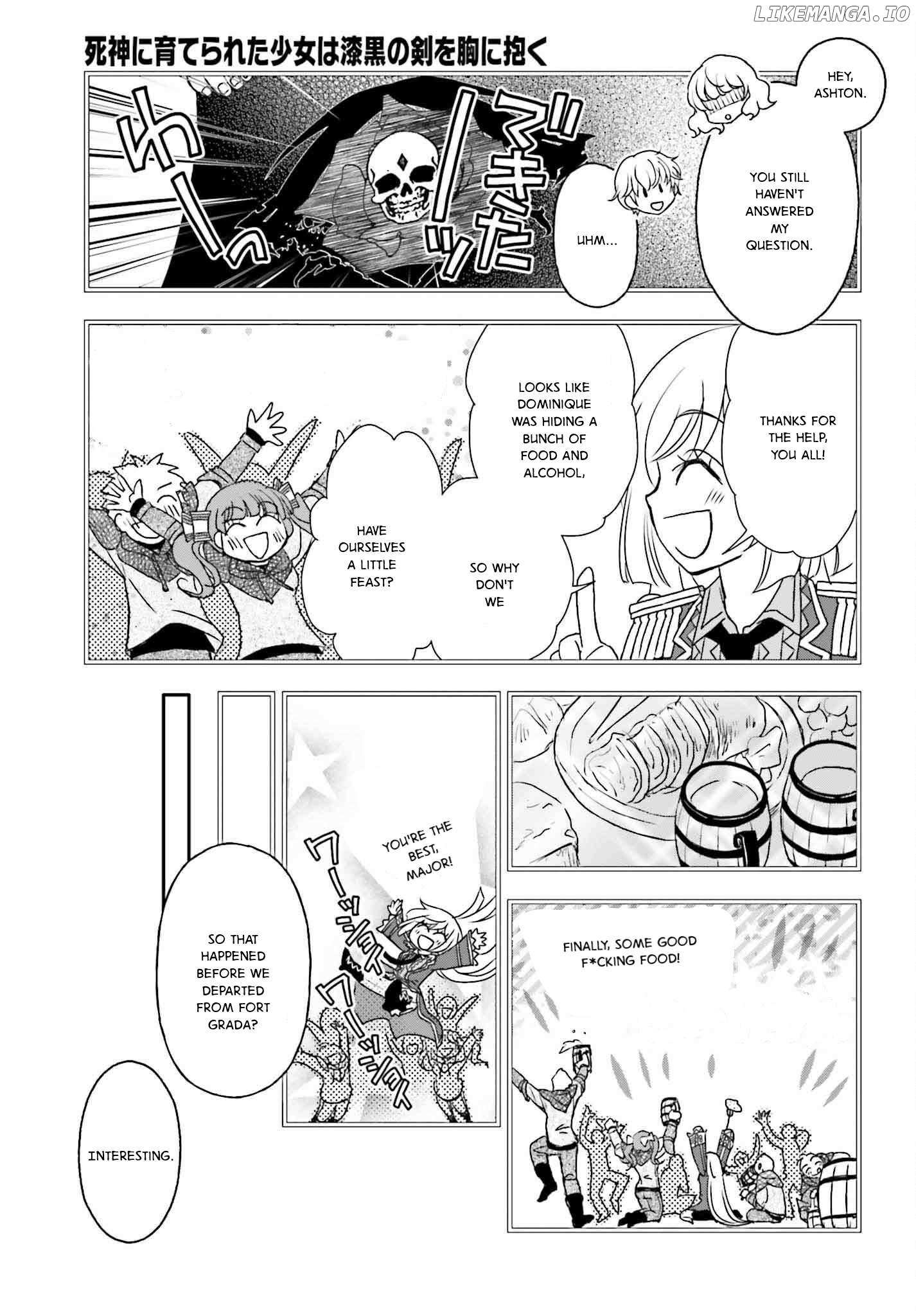 Shinigami ni Sodaterareta Shoujo wa Shikkoku no Tsurugi wo Mune ni Idaku Chapter 50 page 8 - 