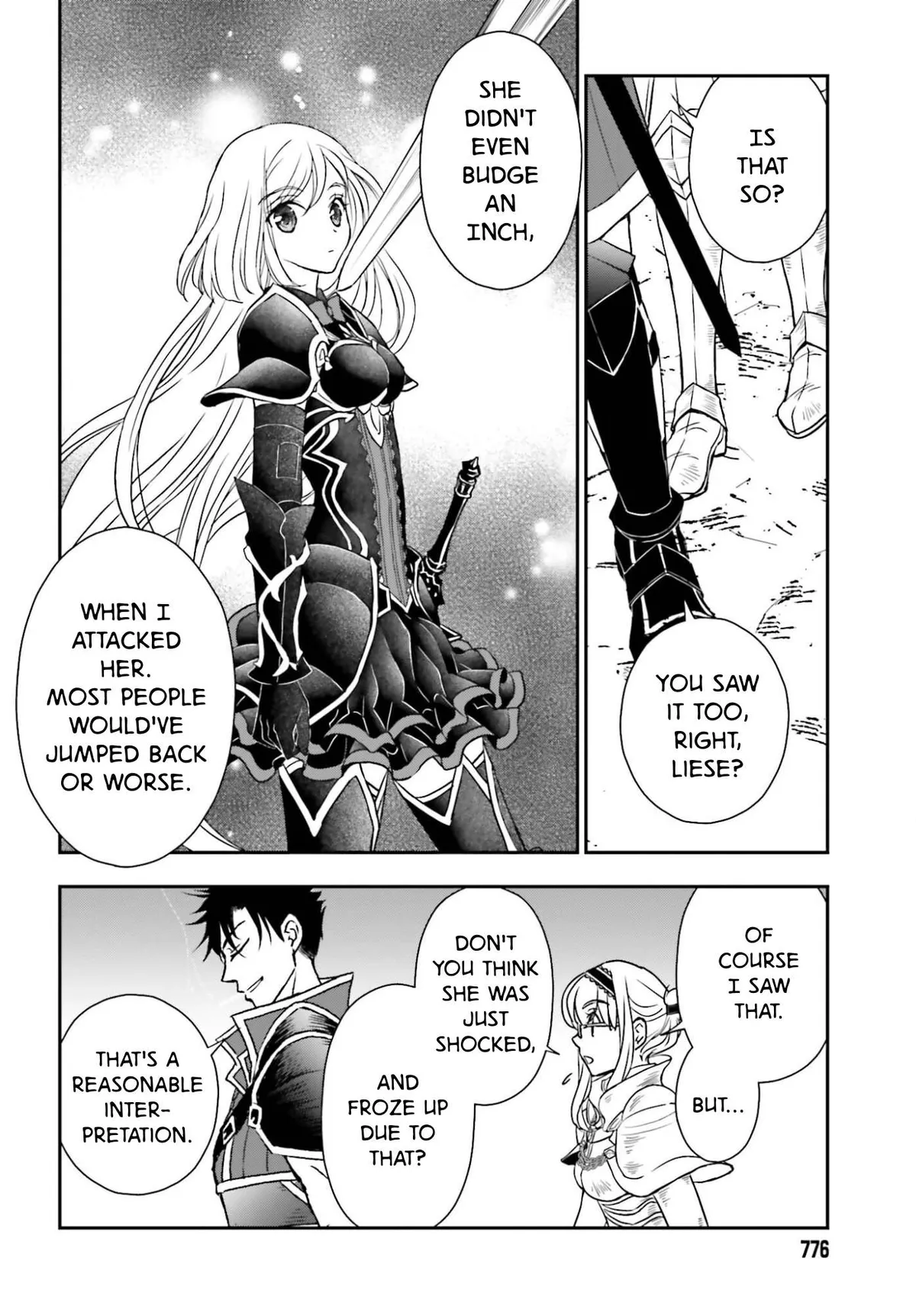 Shinigami ni Sodaterareta Shoujo wa Shikkoku no Tsurugi wo Mune ni Idaku Chapter 55.2 page 4 - 