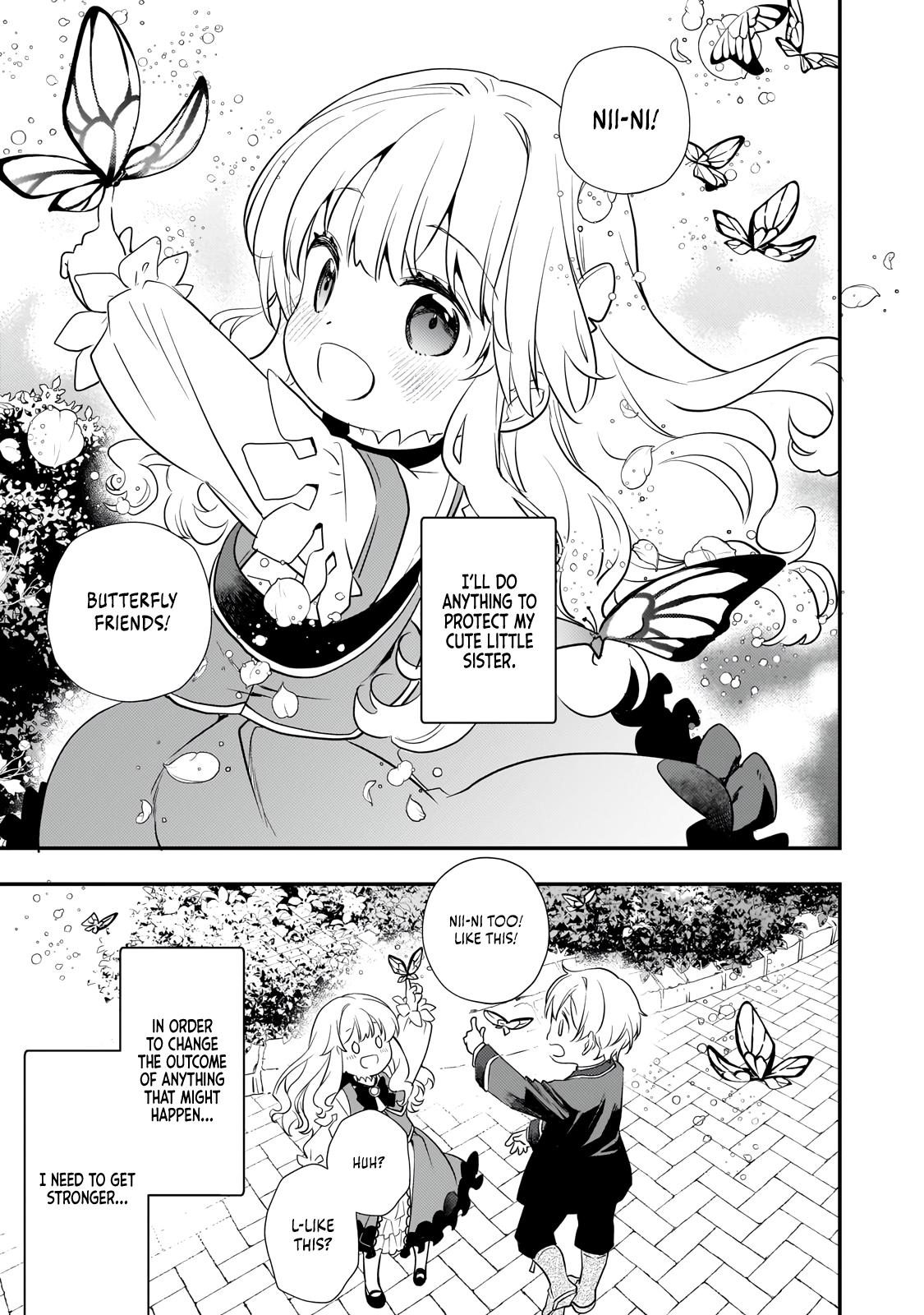 Shinu Unmei ni Aru Akuyaku Reijou no Ani ni Tensei Shita node, Imouto o Sodatete Mirai o Kaetai to Omoimasu Chapter 2 page 18 - 