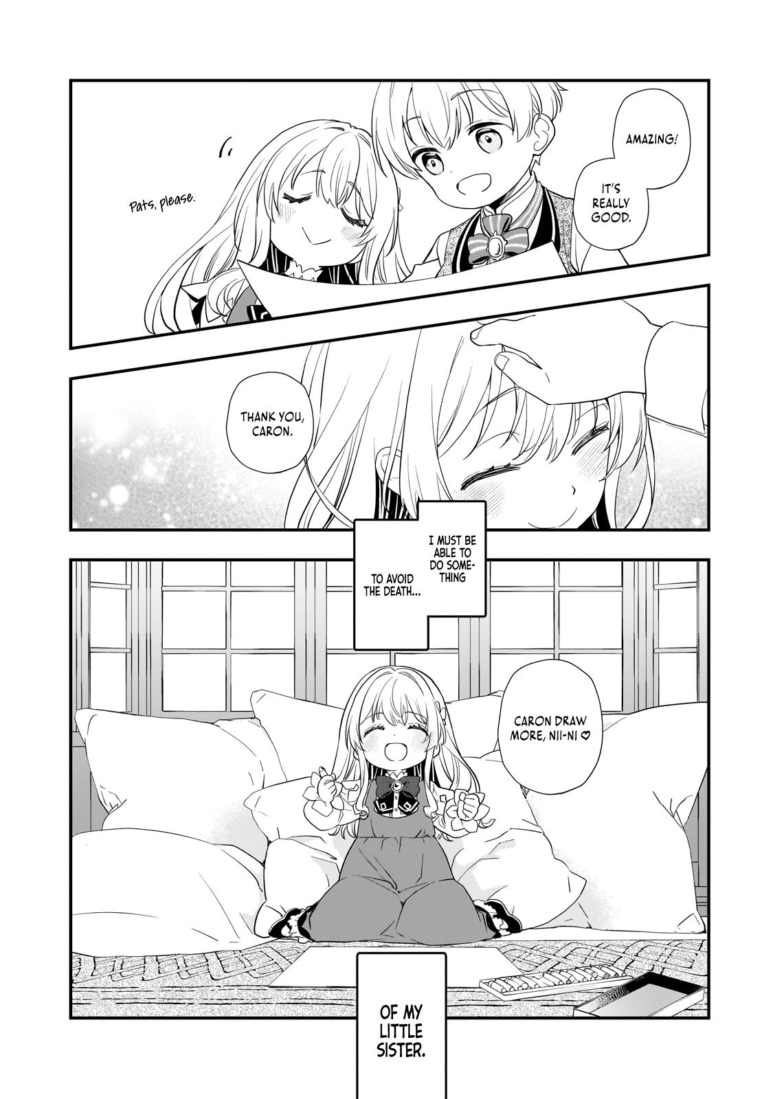 Shinu Unmei ni Aru Akuyaku Reijou no Ani ni Tensei Shita node, Imouto o Sodatete Mirai o Kaetai to Omoimasu Chapter 2 page 5 - 