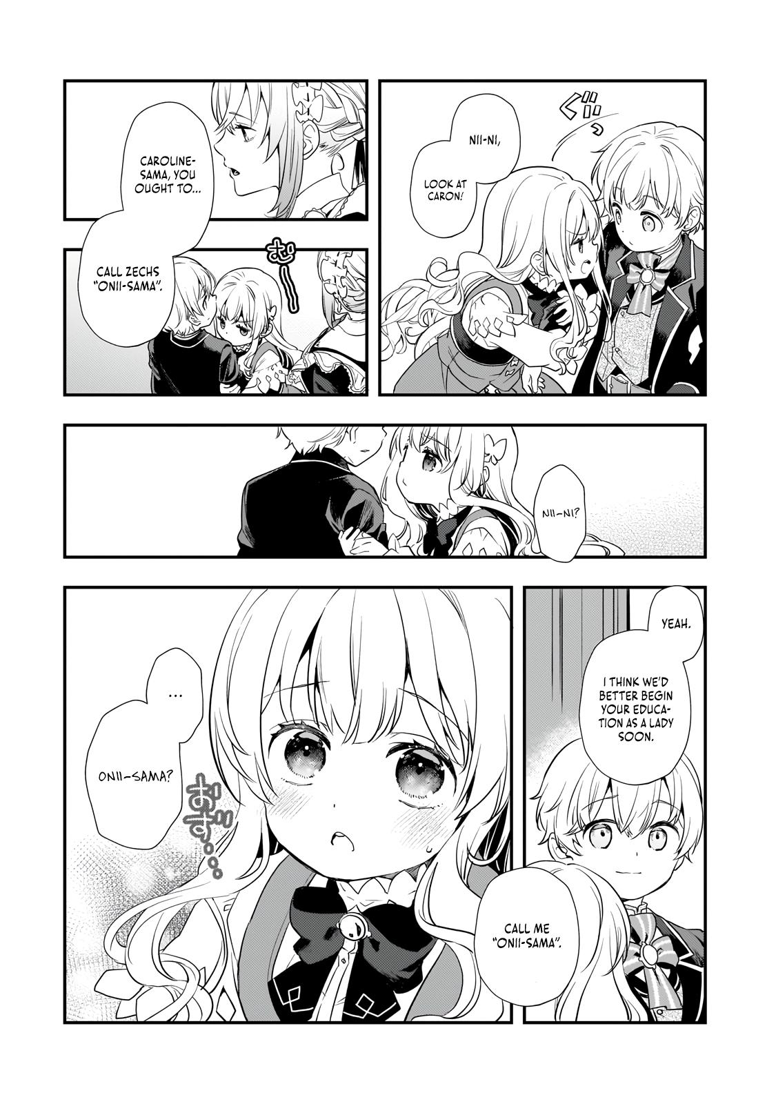 Shinu Unmei ni Aru Akuyaku Reijou no Ani ni Tensei Shita node, Imouto o Sodatete Mirai o Kaetai to Omoimasu Chapter 3 page 8 - 