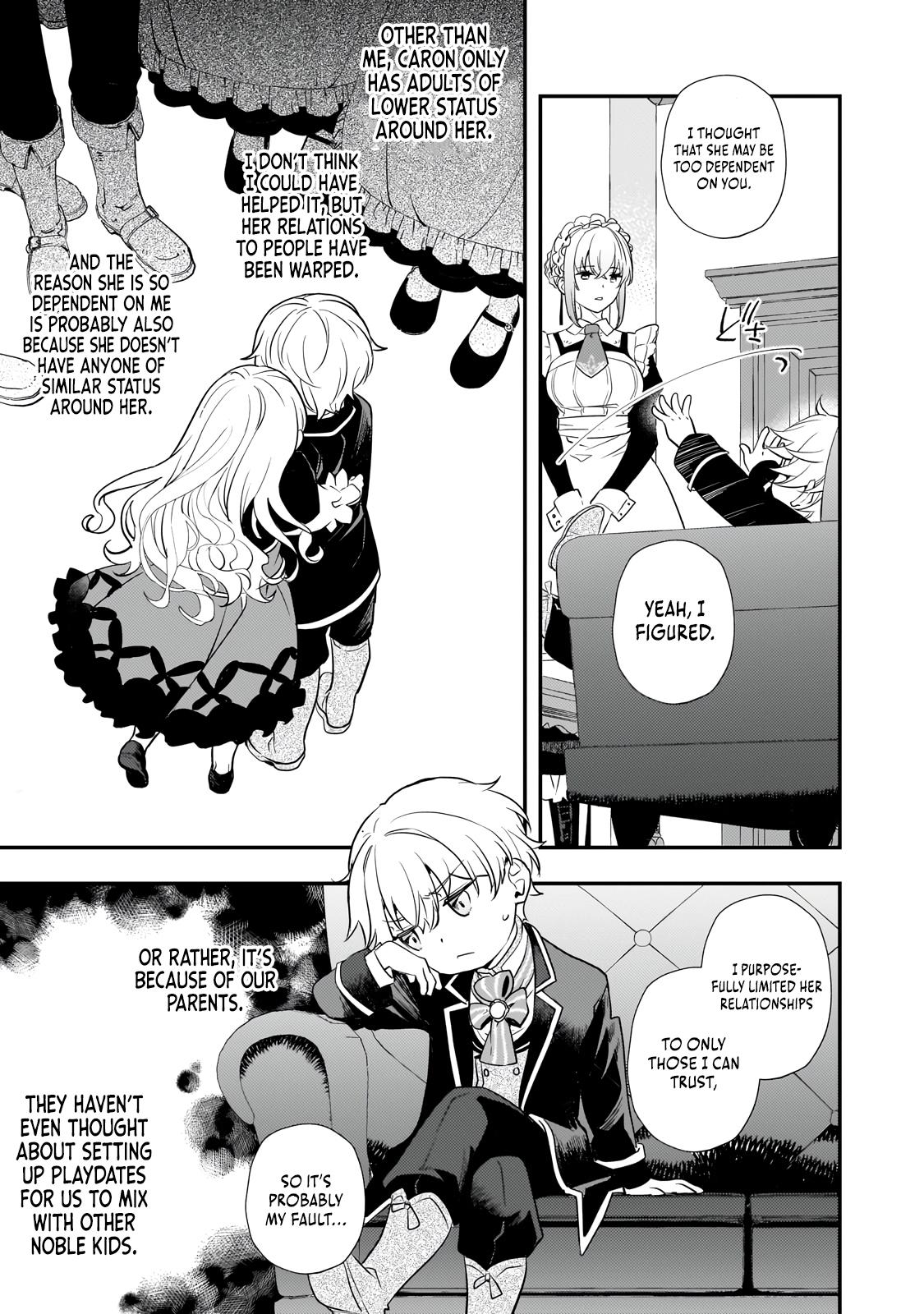Shinu Unmei ni Aru Akuyaku Reijou no Ani ni Tensei Shita node, Imouto o Sodatete Mirai o Kaetai to Omoimasu Chapter 4 page 24 - 