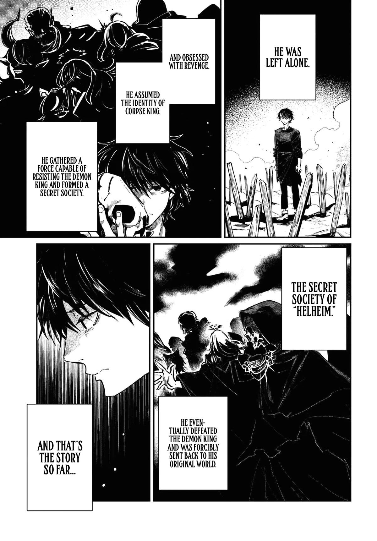 Shio no Kikan ~Moto Yuusha no Ore, Jibun ga Soshiki Shita Chuunibyou Himitsu Kessha wo Tomeru Tame ni Futatabi Isekai ni Shoukan Sarete Shimau~ Chapter 1 page 6 - 