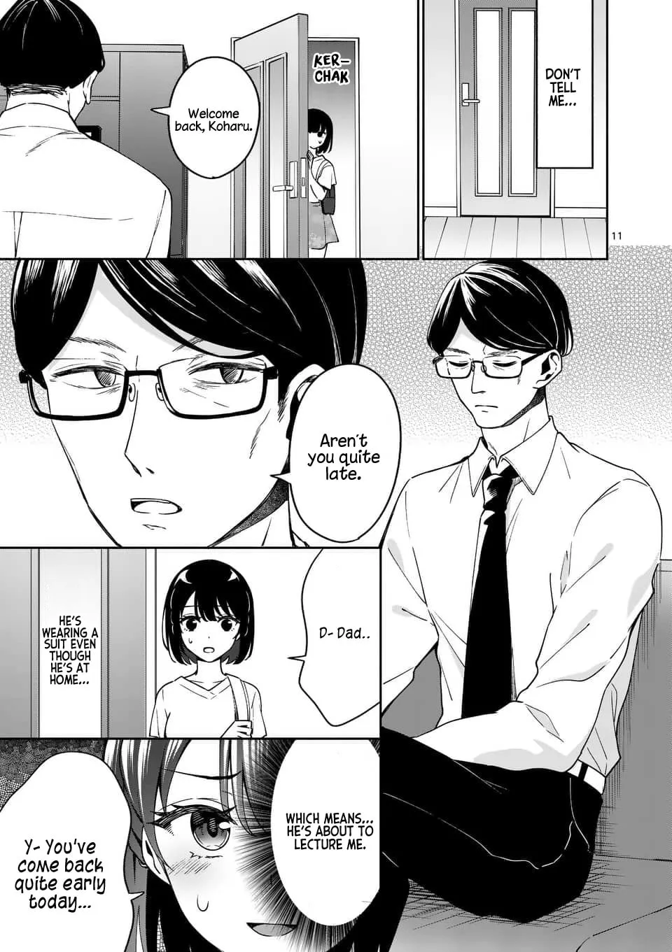 Shiotaiou no Sato-san ga Ore ni dake Amai Chapter 13 page 11 - 