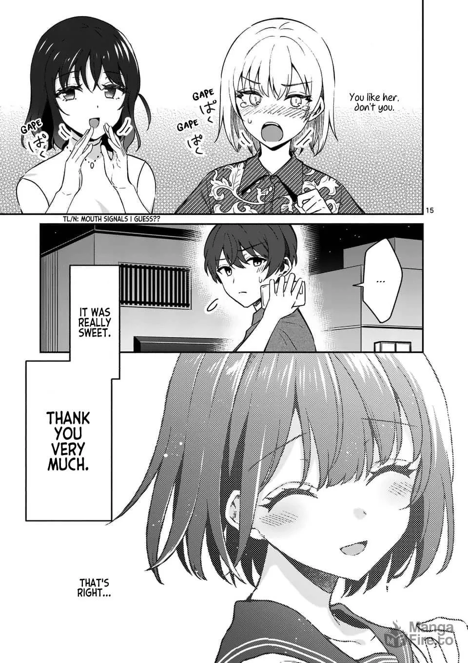 Shiotaiou no Sato-san ga Ore ni dake Amai Chapter 14 page 15 - 
