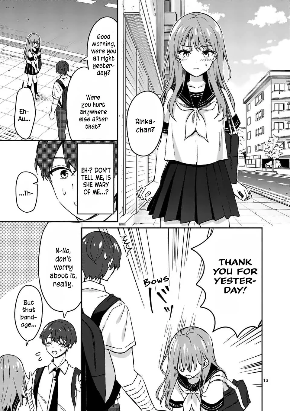 Shiotaiou no Sato-san ga Ore ni dake Amai Chapter 15 page 13 - 