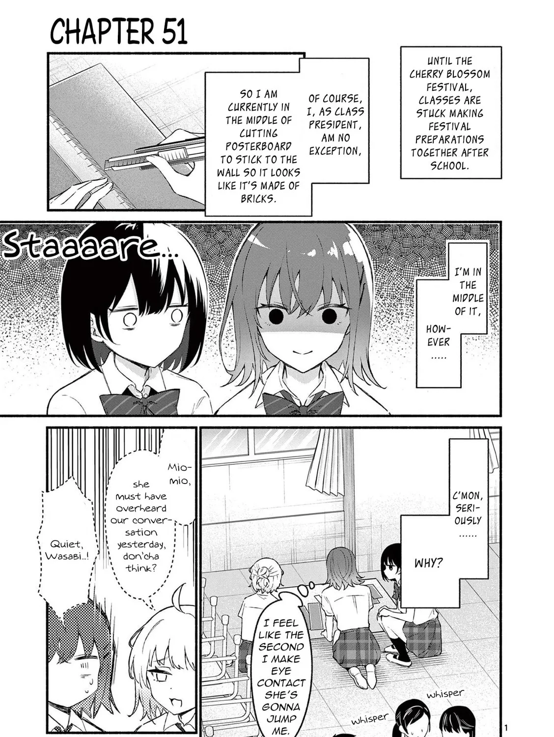Shiotaiou no Sato-san ga Ore ni dake Amai Chapter 51 page 1 - 