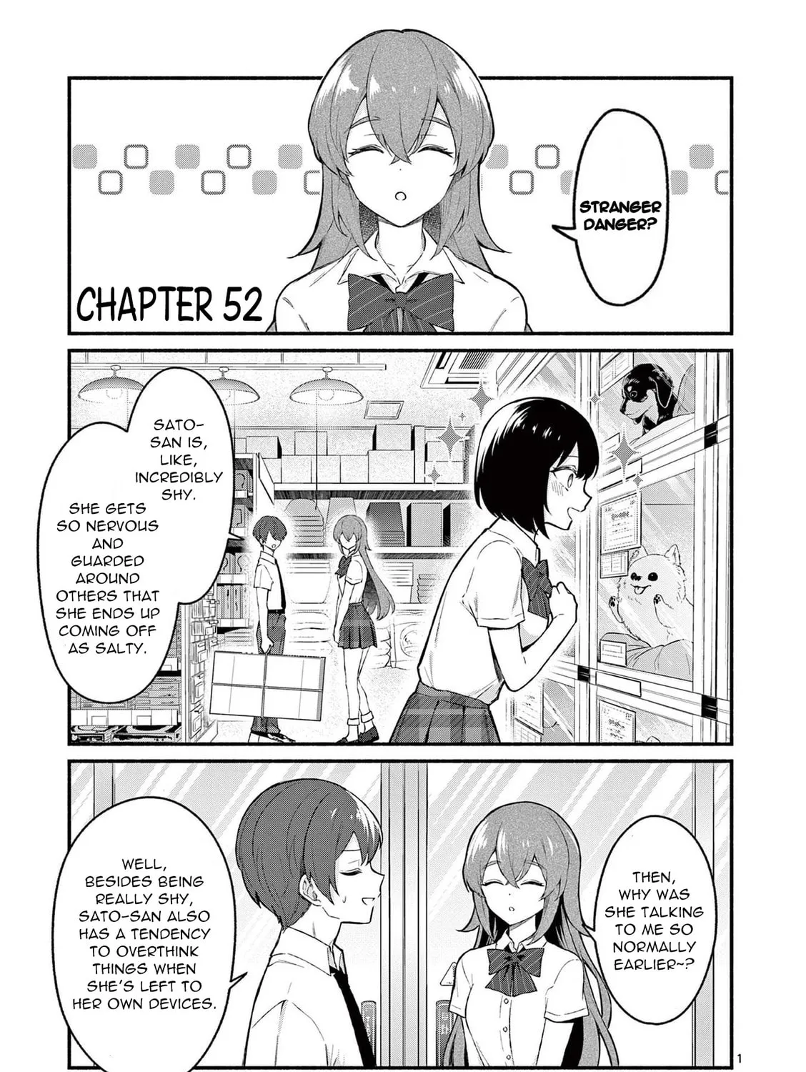 Shiotaiou no Sato-san ga Ore ni dake Amai Chapter 52 page 1 - 