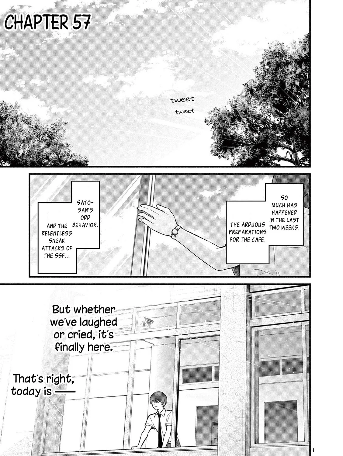 Shiotaiou no Sato-san ga Ore ni dake Amai Chapter 57 page 1 - 