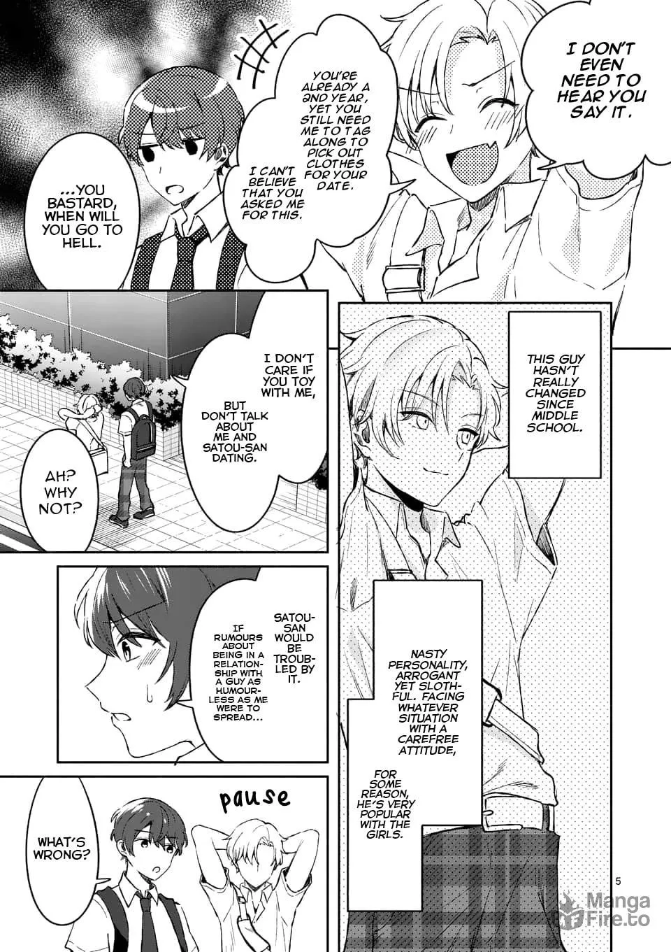 Shiotaiou no Sato-san ga Ore ni dake Amai Chapter 8 page 5 - 