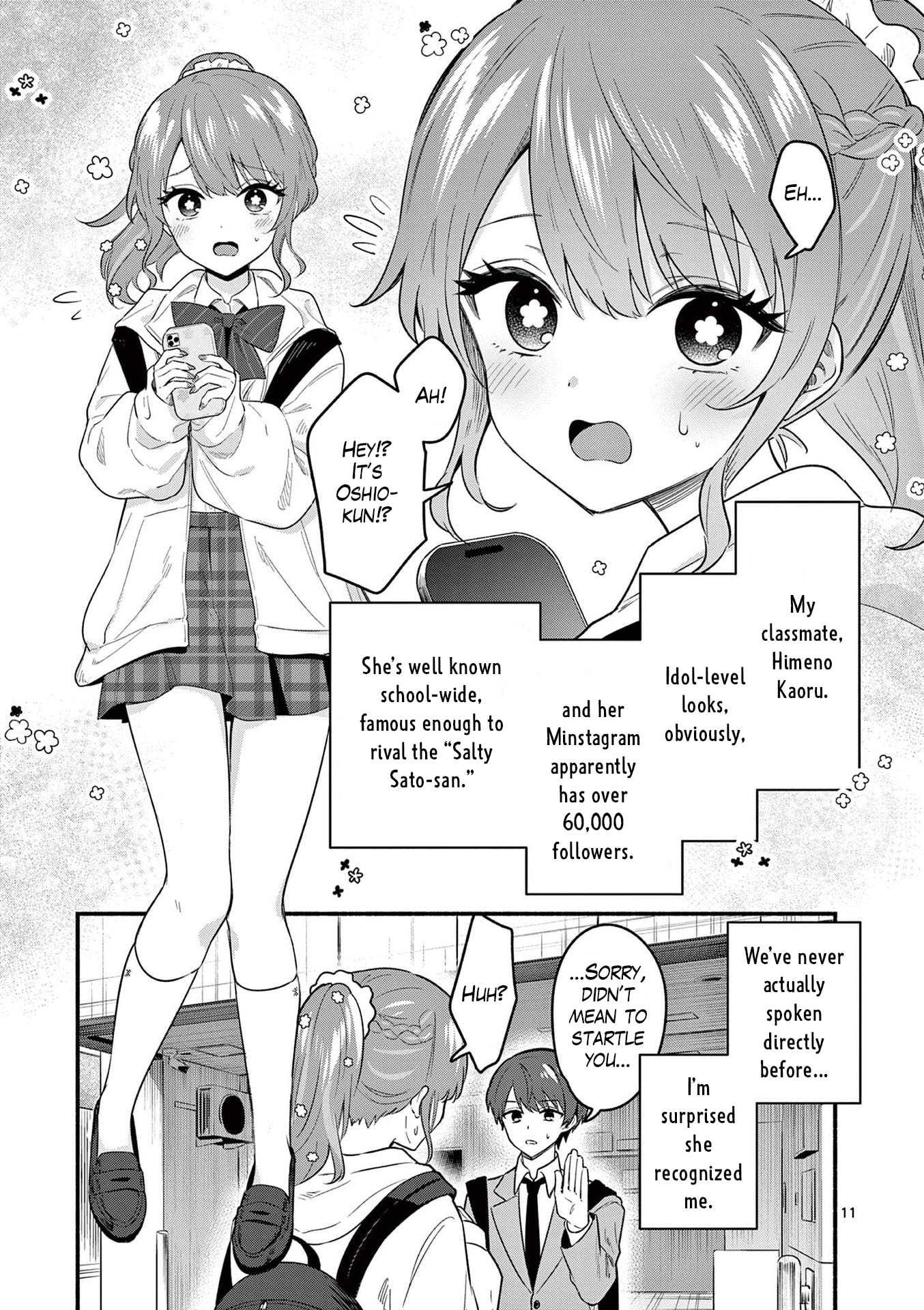 Shiotaiou no Sato-san ga Ore ni dake Amai Chapter 83 page 11 - 