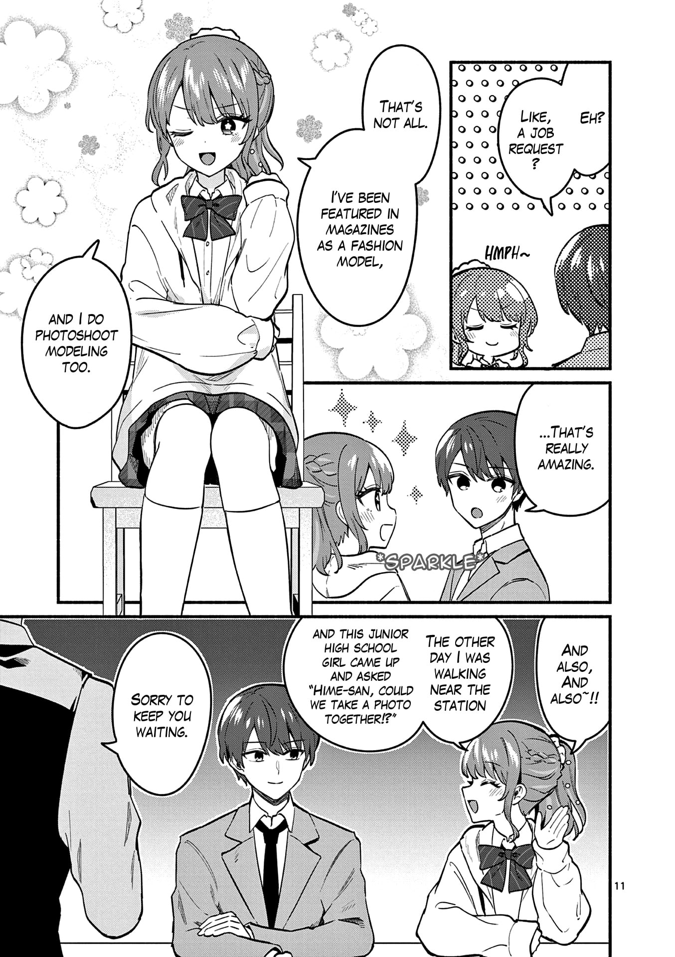 Shiotaiou no Sato-san ga Ore ni dake Amai Chapter 84 page 11 - 