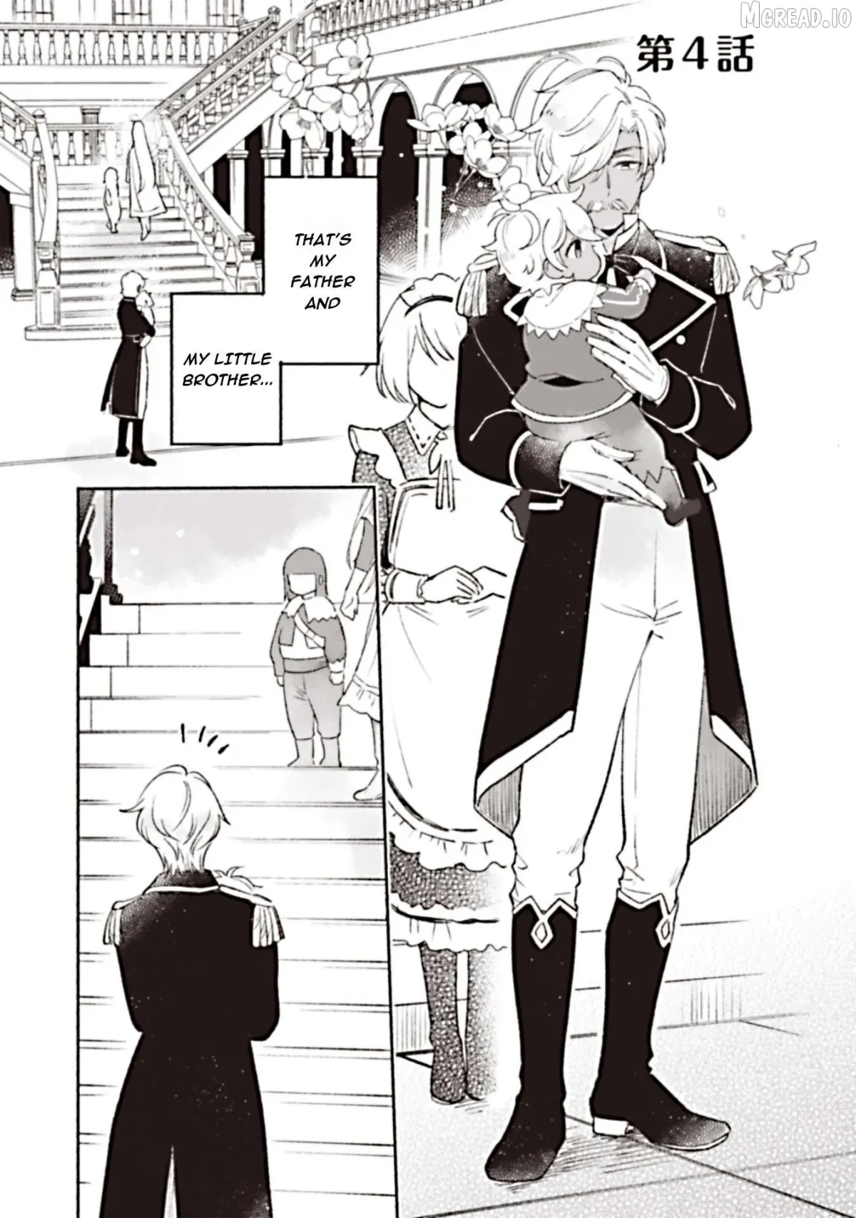 Shiroi Buta Kizoku desu ga Zense no Kioku ga Haeta no de Hiyoko na Otouto Sodatemasu Chapter 4 page 1 - 