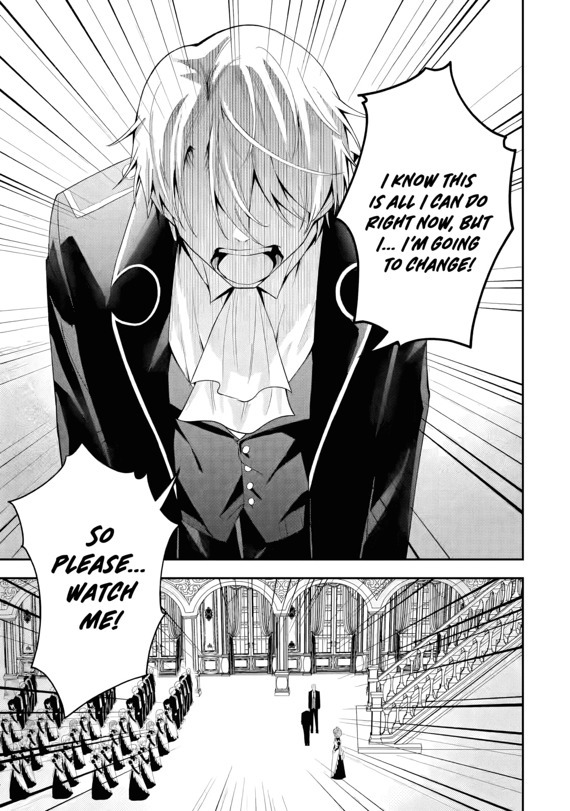 Shokei Flag no Akuyaku Kizoku ni Tensei Shita ga, Shinitakunai no de Yami Mahou o Kiwamete Heroine-tachi o Sukuimasu Chapter 1 page 31 - 