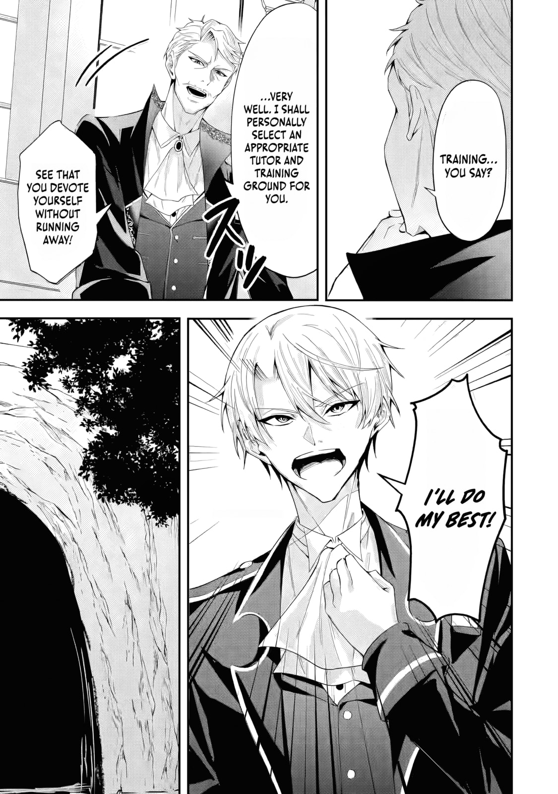 Shokei Flag no Akuyaku Kizoku ni Tensei Shita ga, Shinitakunai no de Yami Mahou o Kiwamete Heroine-tachi o Sukuimasu Chapter 1 page 39 - 