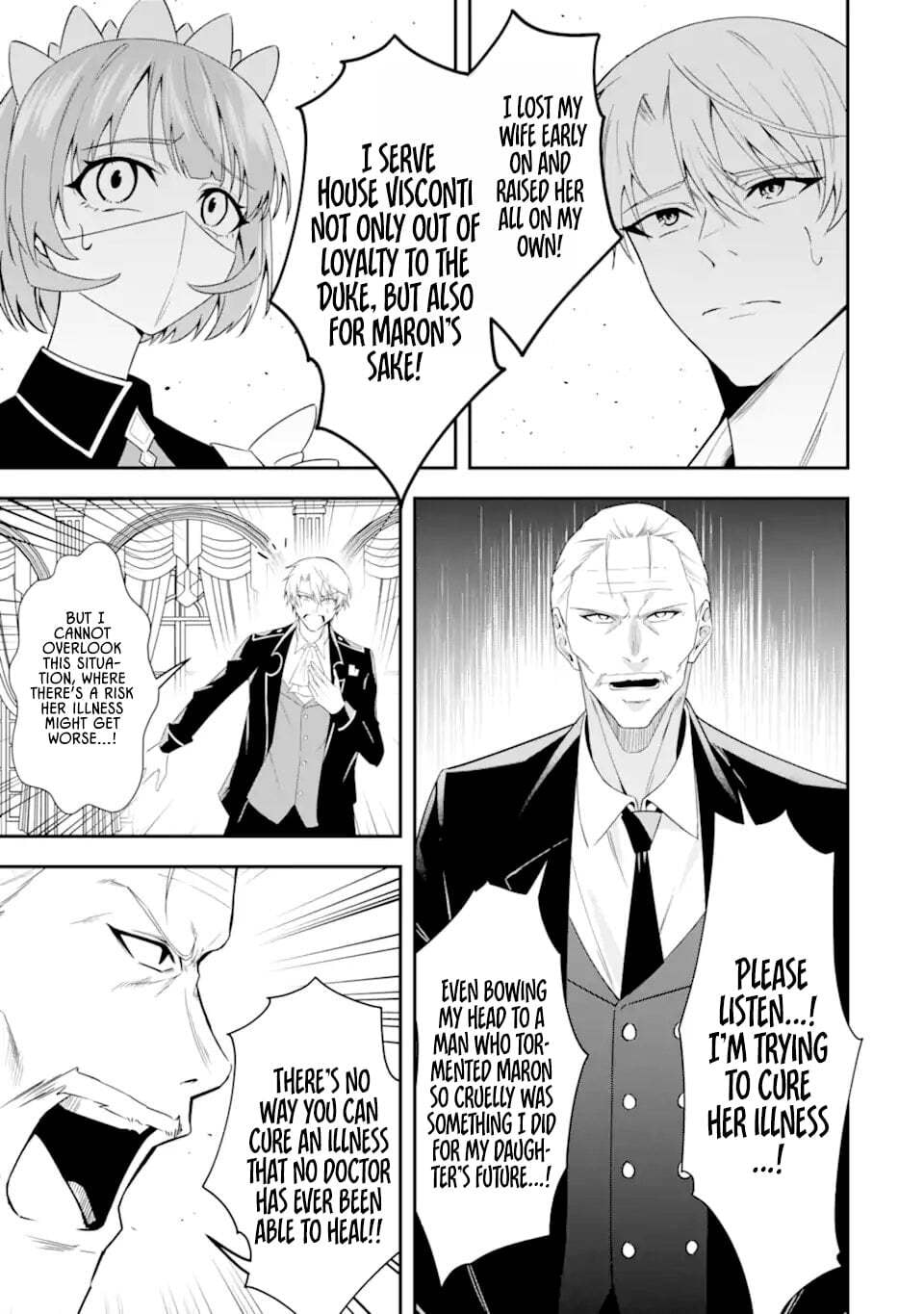 Shokei Flag no Akuyaku Kizoku ni Tensei Shita ga, Shinitakunai no de Yami Mahou o Kiwamete Heroine-tachi o Sukuimasu Chapter 2.1 page 11 - 