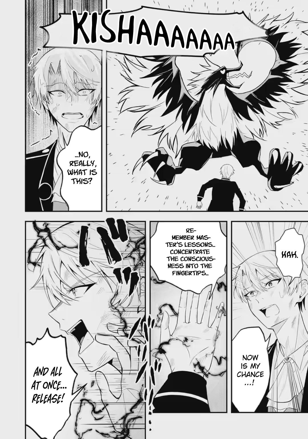 Shokei Flag no Akuyaku Kizoku ni Tensei Shita ga, Shinitakunai no de Yami Mahou o Kiwamete Heroine-tachi o Sukuimasu Chapter 3.1 page 11 - 