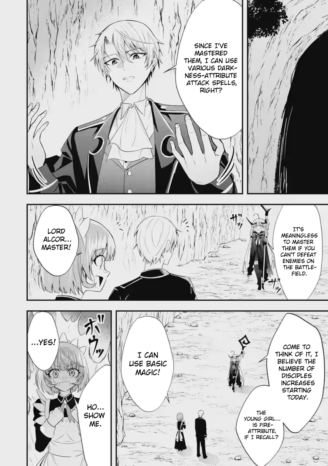 Shokei Flag no Akuyaku Kizoku ni Tensei Shita ga, Shinitakunai no de Yami Mahou o Kiwamete Heroine-tachi o Sukuimasu Chapter 3.3 page 3 - 