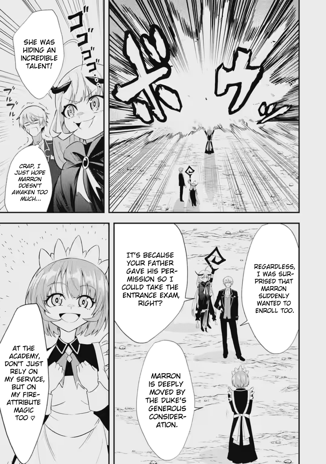 Shokei Flag no Akuyaku Kizoku ni Tensei Shita ga, Shinitakunai no de Yami Mahou o Kiwamete Heroine-tachi o Sukuimasu Chapter 3.3 page 4 - 