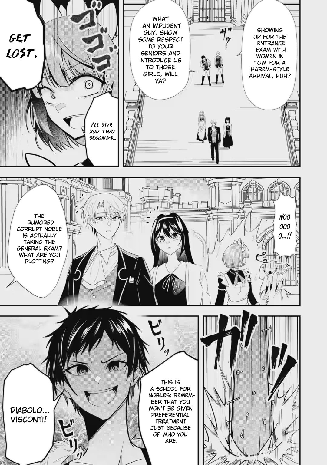 Shokei Flag no Akuyaku Kizoku ni Tensei Shita ga, Shinitakunai no de Yami Mahou o Kiwamete Heroine-tachi o Sukuimasu Chapter 3.3 page 10 - 