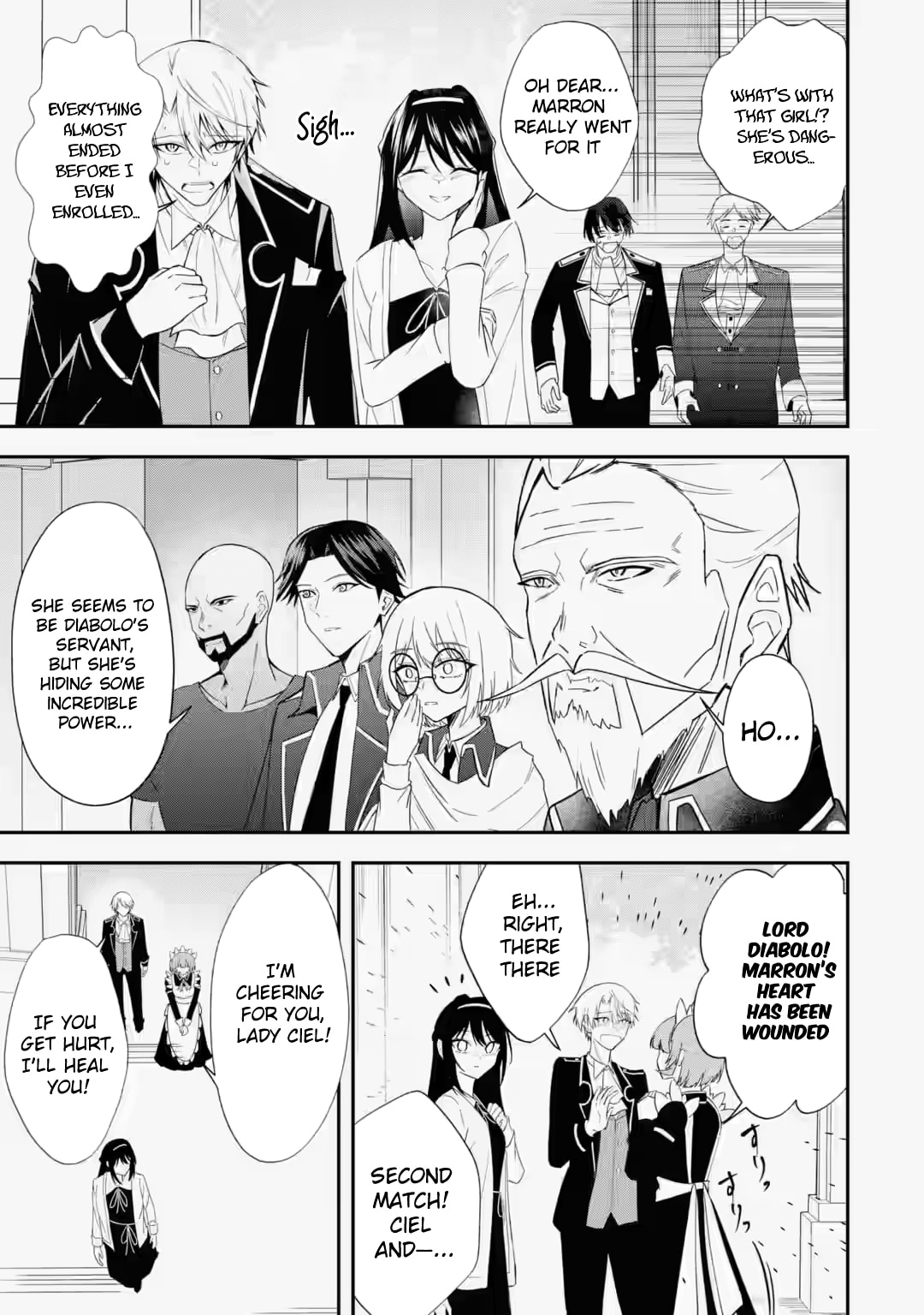 Shokei Flag no Akuyaku Kizoku ni Tensei Shita ga, Shinitakunai no de Yami Mahou o Kiwamete Heroine-tachi o Sukuimasu Chapter 4.2 page 2 - 