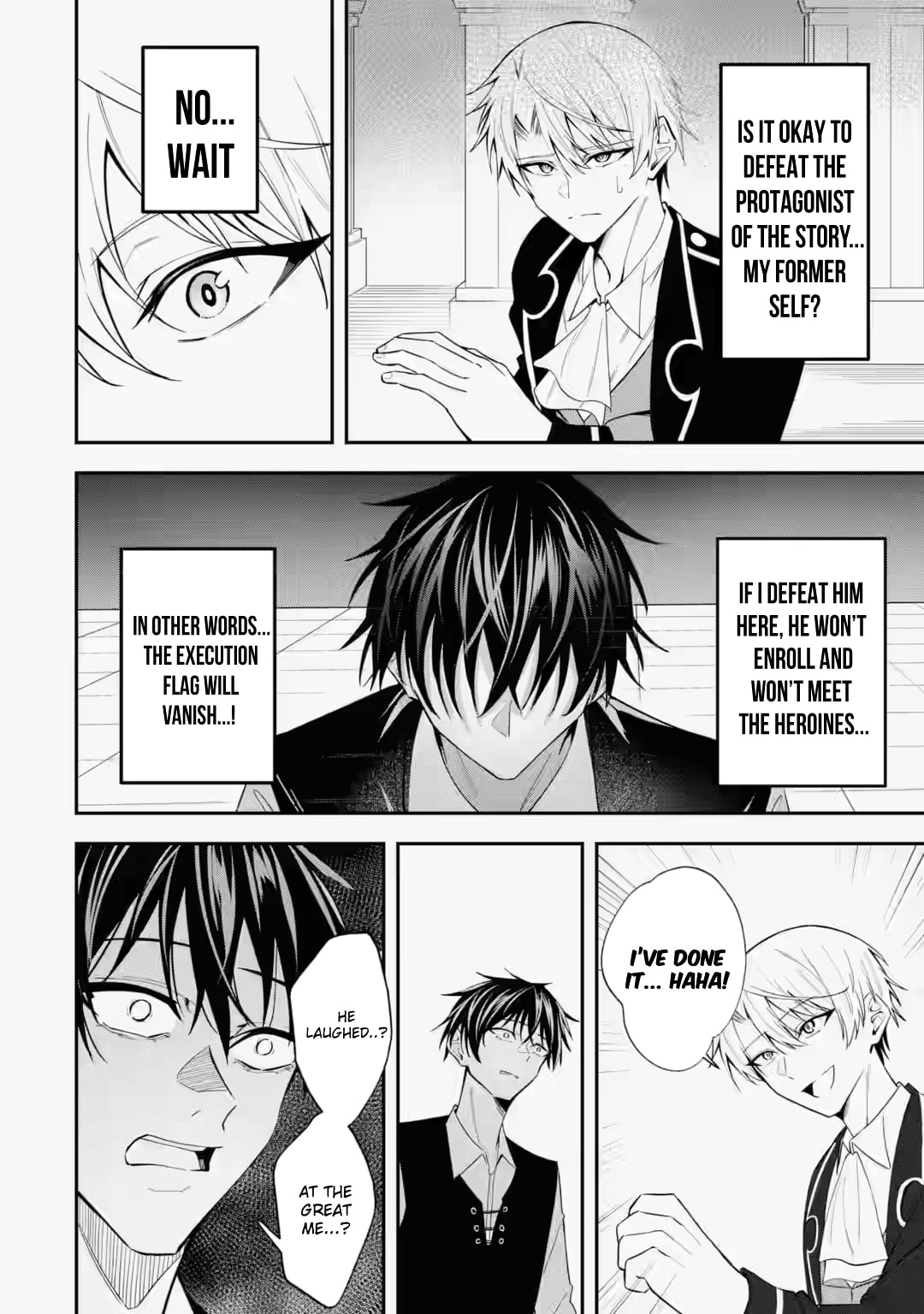 Shokei Flag no Akuyaku Kizoku ni Tensei Shita ga, Shinitakunai no de Yami Mahou o Kiwamete Heroine-tachi o Sukuimasu Chapter 4.2 page 11 - 