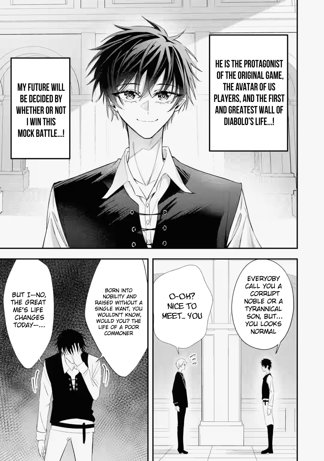 Shokei Flag no Akuyaku Kizoku ni Tensei Shita ga, Shinitakunai no de Yami Mahou o Kiwamete Heroine-tachi o Sukuimasu Chapter 4.2 page 8 - 