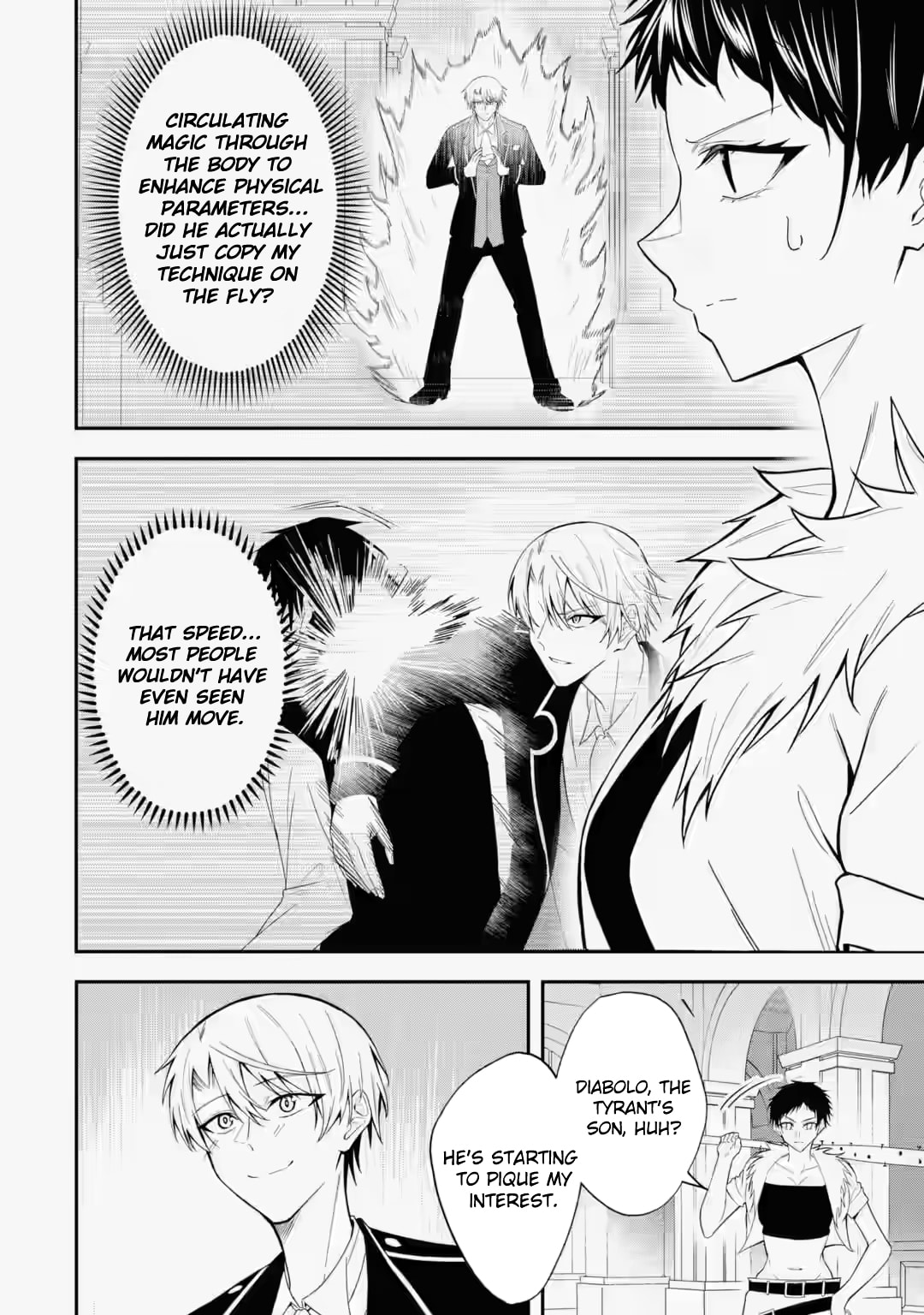 Shokei Flag no Akuyaku Kizoku ni Tensei Shita ga, Shinitakunai no de Yami Mahou o Kiwamete Heroine-tachi o Sukuimasu Chapter 4.3 page 5 - 