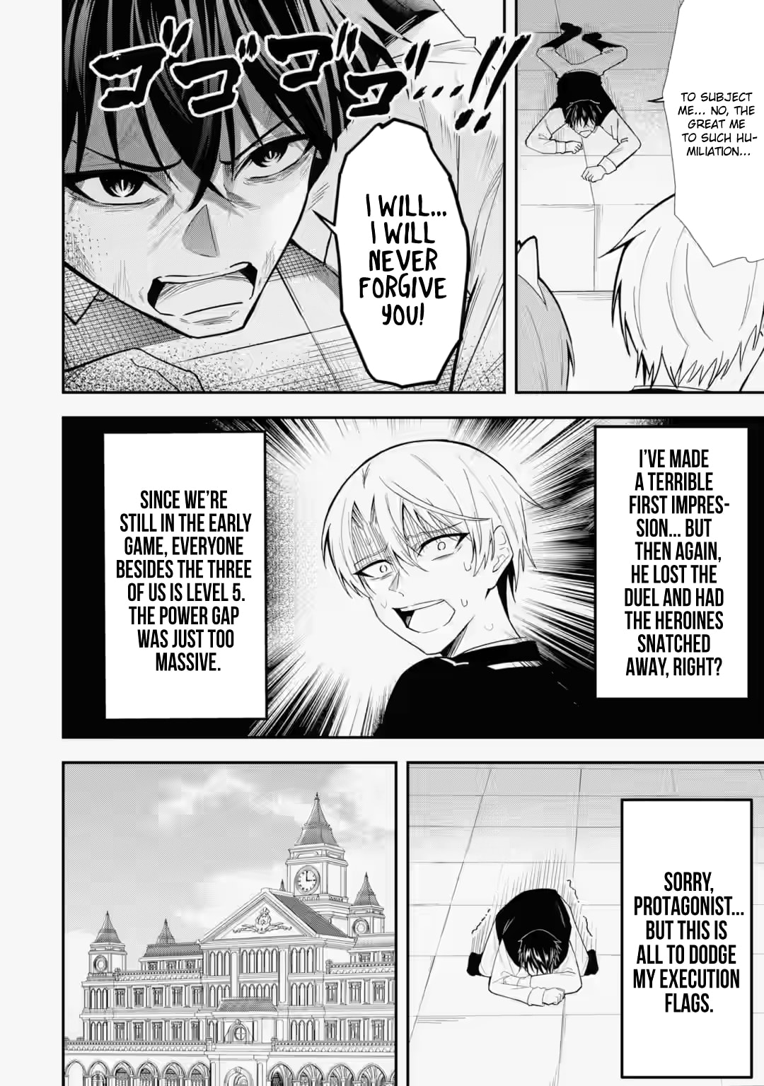 Shokei Flag no Akuyaku Kizoku ni Tensei Shita ga, Shinitakunai no de Yami Mahou o Kiwamete Heroine-tachi o Sukuimasu Chapter 4.3 page 7 - 