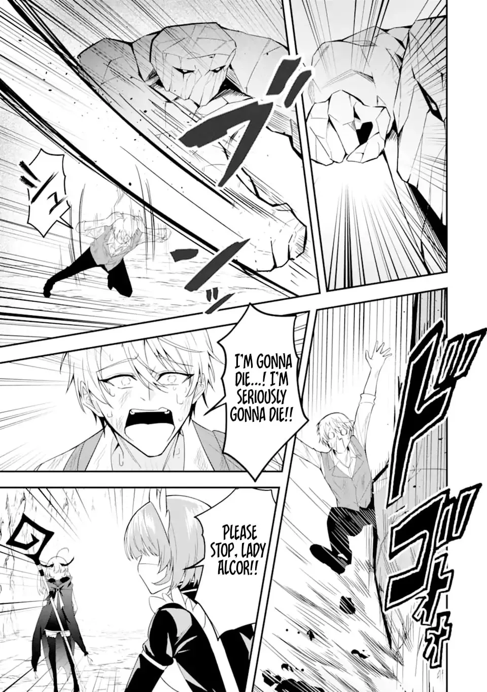 Shokei Flag No Akuyaku Kizoku Ni Tensei Shitaga, Shinitakunainode Yami Maho Wo Kiwamete Heroine Tachi Wo Sukuimasu Byojakuna Heroine Wo Care Shitara Naze Ka Ore Ga Dekiai Sareta Ken Chapter 1.2 page 25 - 