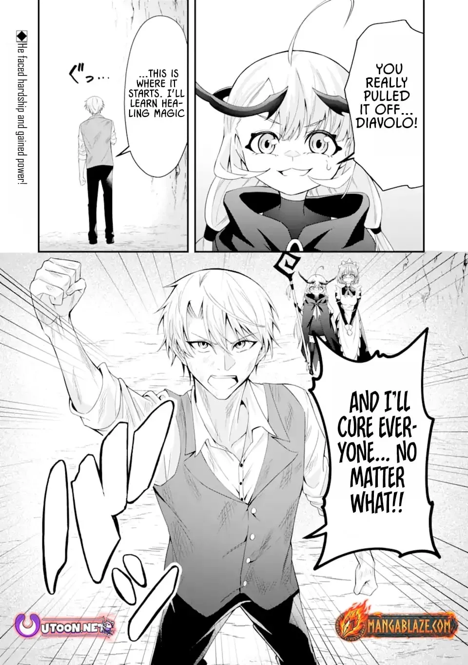 Shokei Flag No Akuyaku Kizoku Ni Tensei Shitaga, Shinitakunainode Yami Maho Wo Kiwamete Heroine Tachi Wo Sukuimasu Byojakuna Heroine Wo Care Shitara Naze Ka Ore Ga Dekiai Sareta Ken Chapter 1.2 page 32 - 