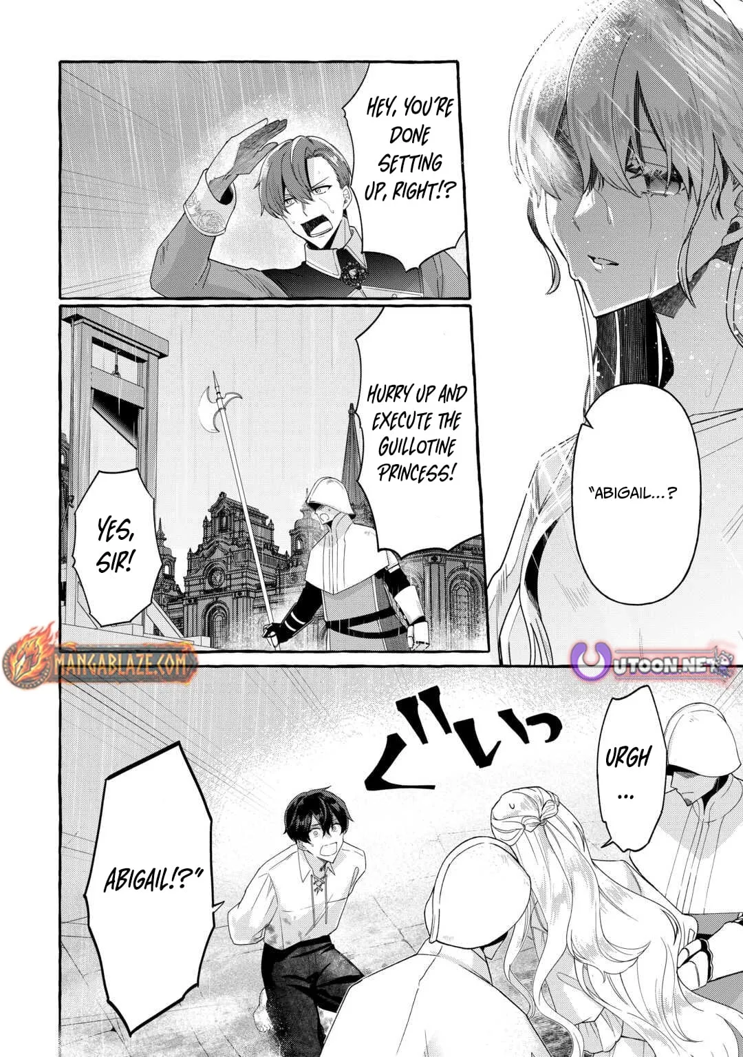 Shokei Sareta Shi ni Modori No Dairoku Ouji wa Kokoku wo Sute, Ringoku no Guillotine Koujo to Fukushuu wo Chikau Chapter 1 page 30 - 