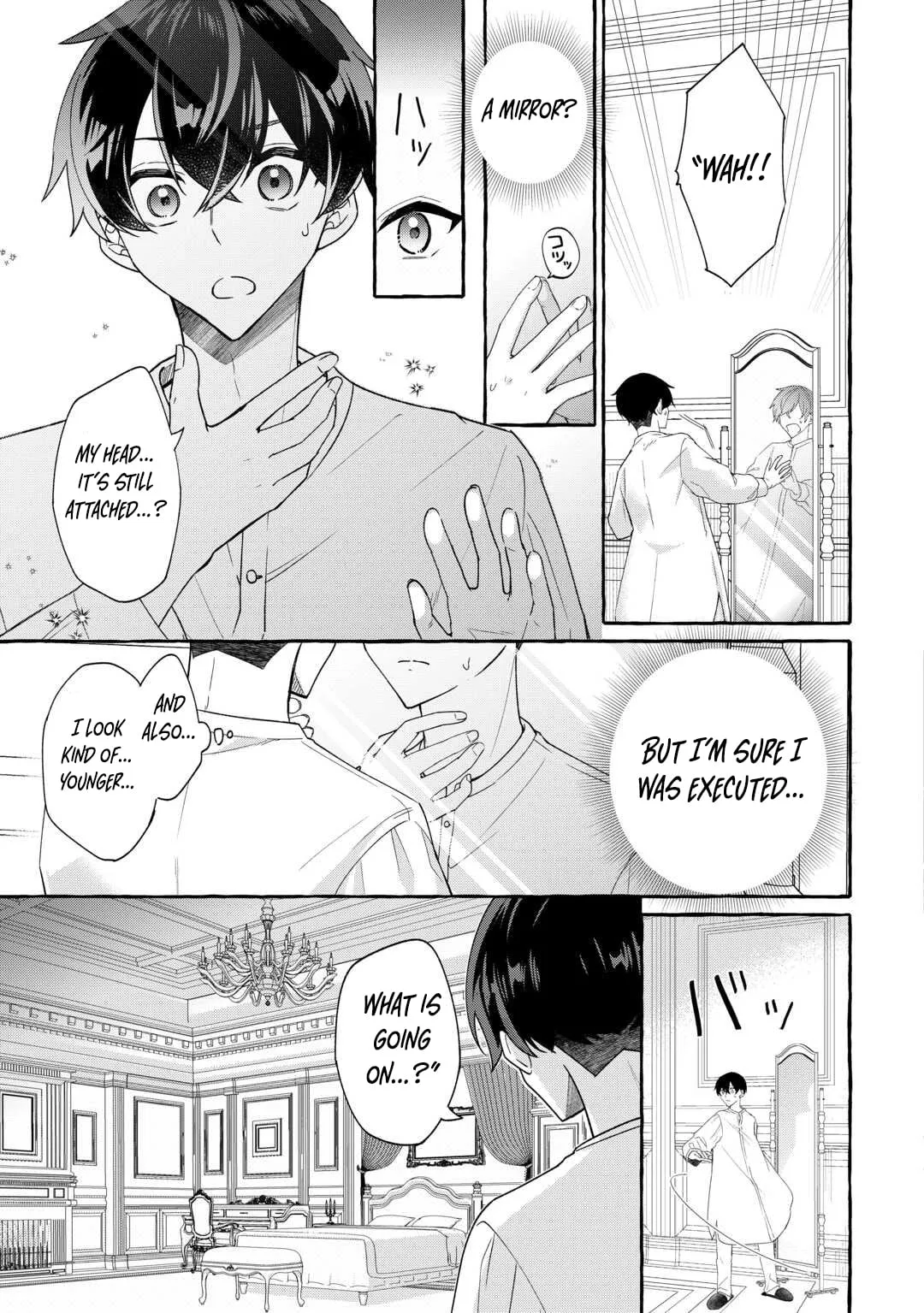 Shokei Sareta Shi ni Modori No Dairoku Ouji wa Kokoku wo Sute, Ringoku no Guillotine Koujo to Fukushuu wo Chikau Chapter 1 page 41 - 