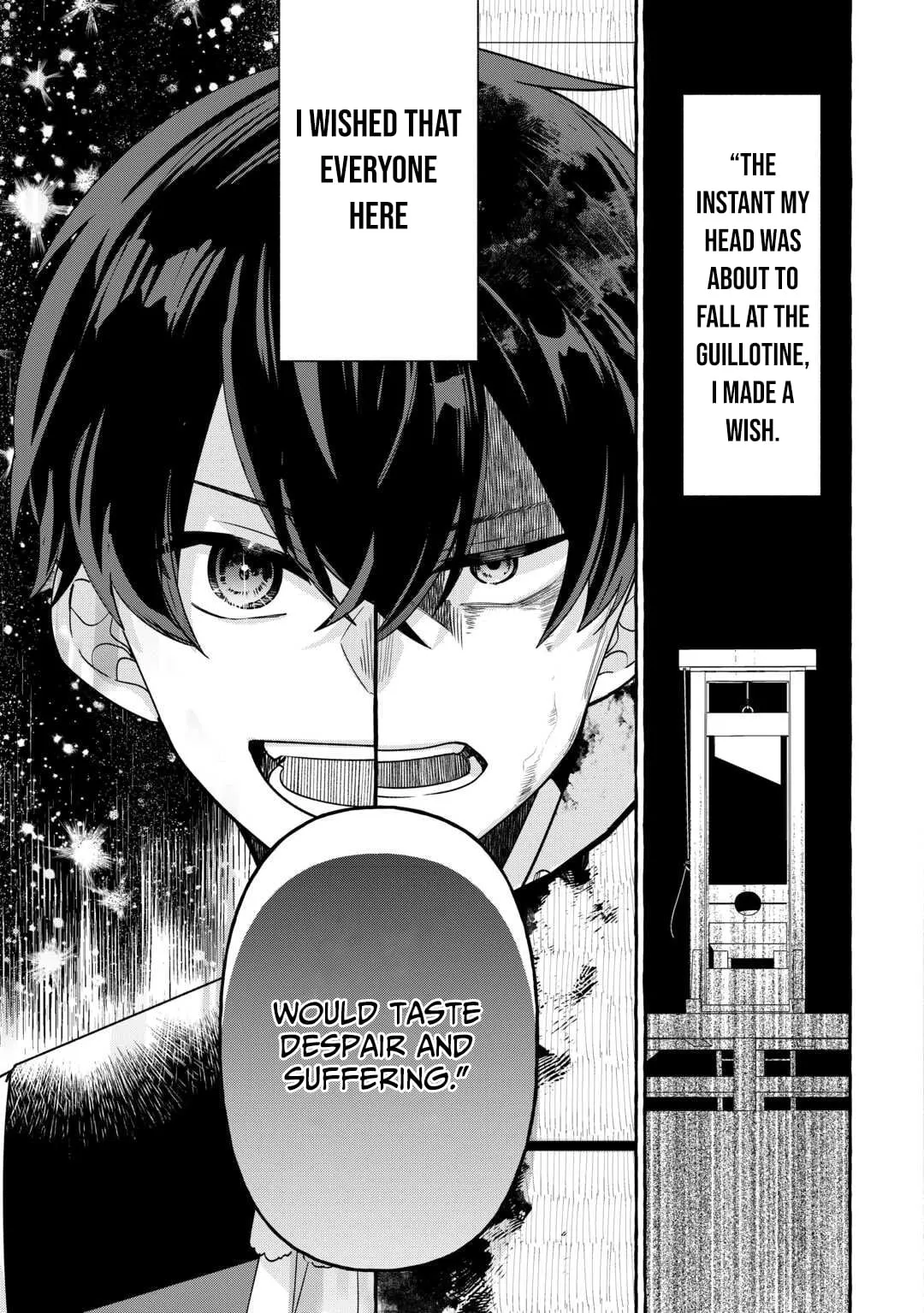 Shokei Sareta Shi ni Modori No Dairoku Ouji wa Kokoku wo Sute, Ringoku no Guillotine Koujo to Fukushuu wo Chikau Chapter 1 page 49 - 