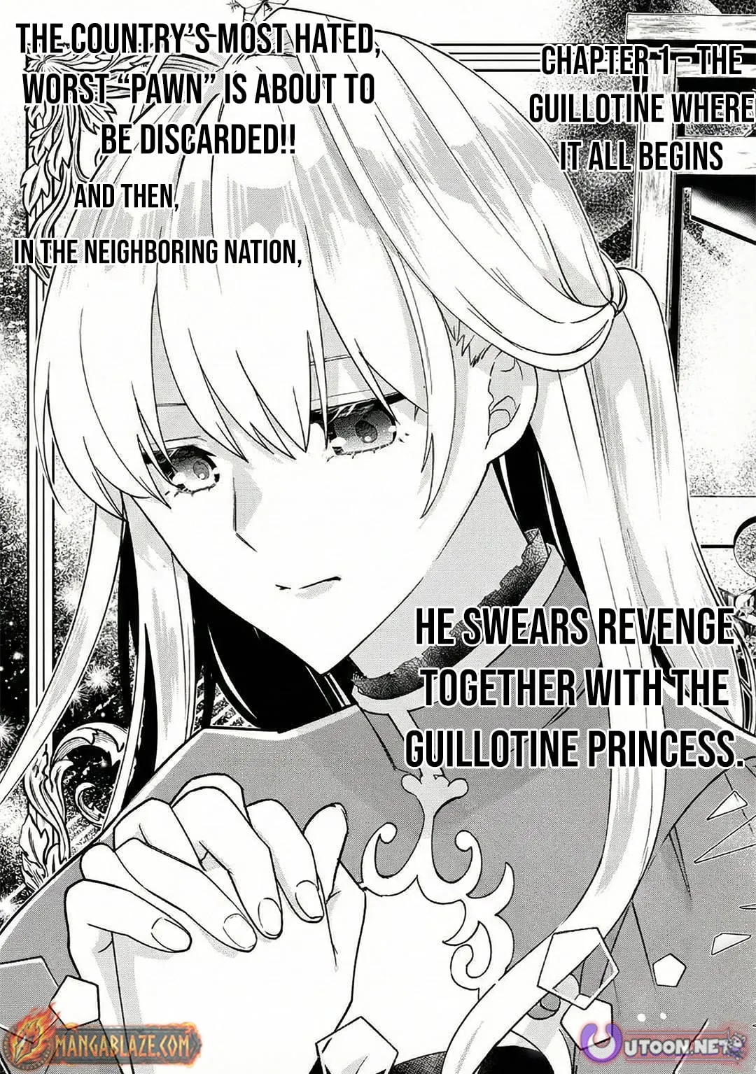 Shokei Sareta Shi ni Modori No Dairoku Ouji wa Kokoku wo Sute, Ringoku no Guillotine Koujo to Fukushuu wo Chikau Chapter 1 page 6 - 