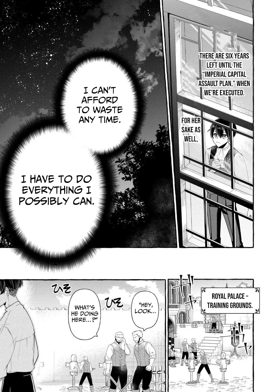 Shokei Sareta Shi ni Modori No Dairoku Ouji wa Kokoku wo Sute, Ringoku no Guillotine Koujo to Fukushuu wo Chikau Chapter 2 page 13 - 