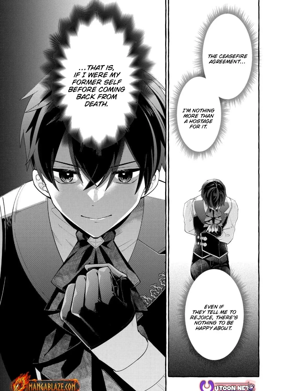 Shokei Sareta Shi ni Modori No Dairoku Ouji wa Kokoku wo Sute, Ringoku no Guillotine Koujo to Fukushuu wo Chikau Chapter 5 page 34 - 