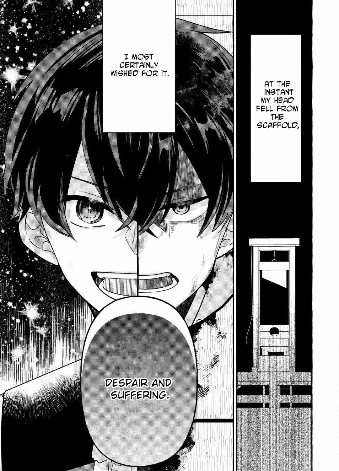 Shokei sareta Shinimodori no Dairoku Ouji wa Kokoku wo Sute, Ringoku no Guillotine Koujo to Fukushuu wo Chikau Chapter 1 page 97 - 