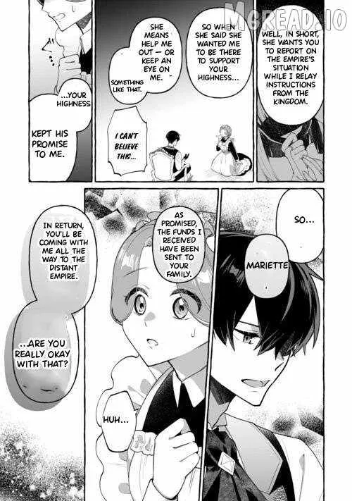 Shokei sareta Shinimodori no Dairoku Ouji wa Kokoku wo Sute, Ringoku no Guillotine Koujo to Fukushuu wo Chikau Chapter 6 page 10 - 
