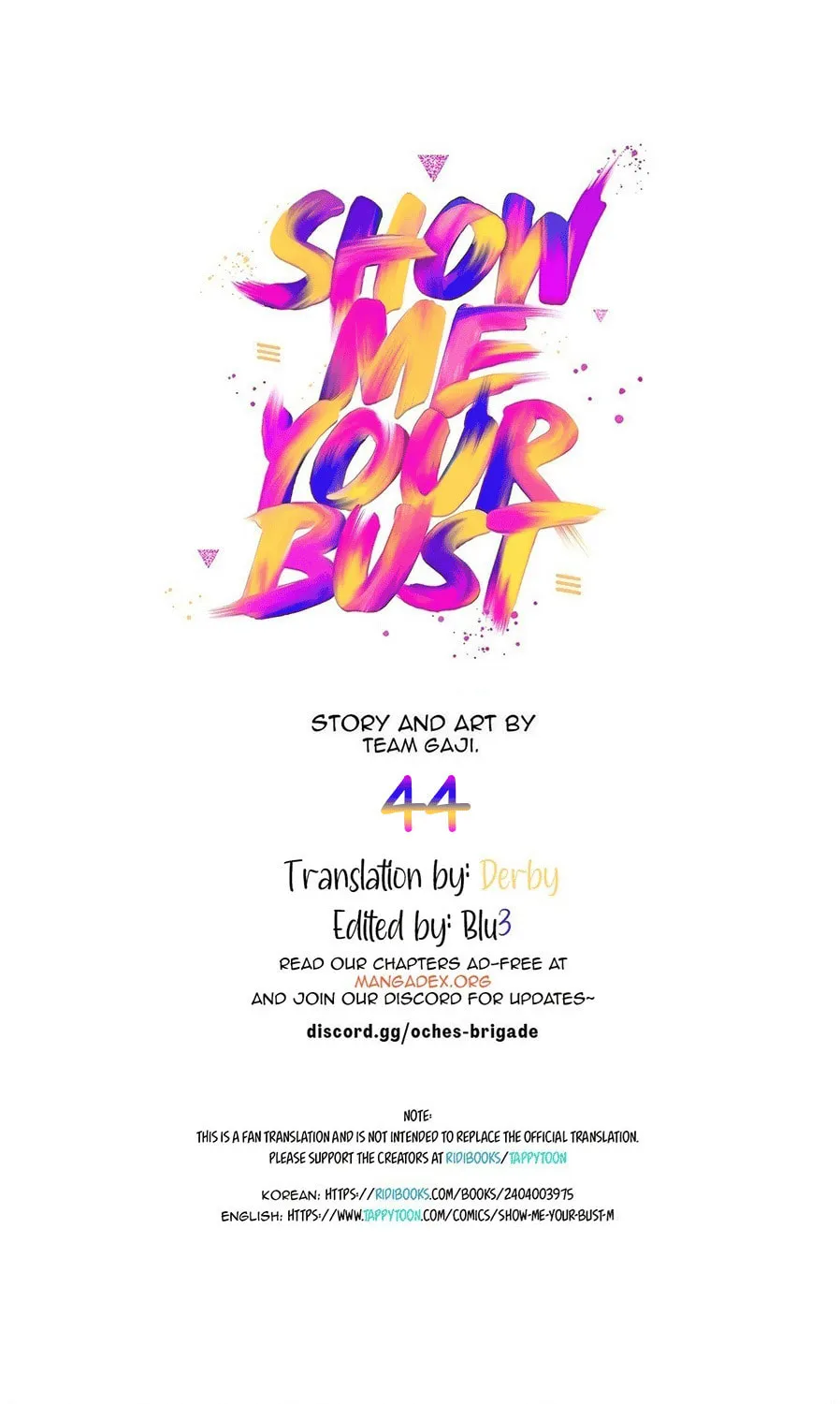 Show Me Your Bust Chapter 44 page 1 - 